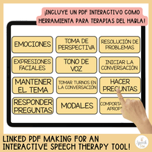 Load image into Gallery viewer, SPANISH Digital Pragmatic Language Activities for Social Language Speech Therapy