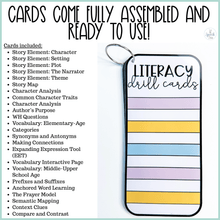 Load image into Gallery viewer, PHYSICAL Literacy Drill Card Activities for Speech Therapy