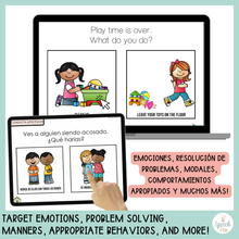 Load image into Gallery viewer, Digital Pragmatic Language for Speech Therapy | Spanish + English BUNDLE