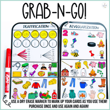 Load image into Gallery viewer, PHYSICAL Phonological Processes Drill Card Activities for Speech Therapy