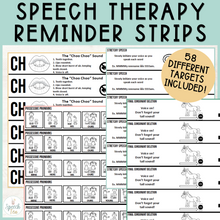 Load image into Gallery viewer, Speech Therapy Visual Reminder Strips