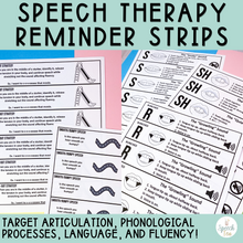 Load image into Gallery viewer, Speech Therapy Visual Reminder Strips