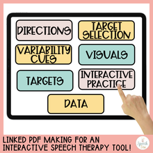 Load image into Gallery viewer, No Print Apraxia Drill Cards Activities