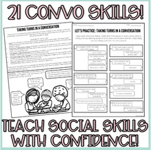 Load image into Gallery viewer, Conversation Skills Teach and Practice Activities Unit for Speech Therapy