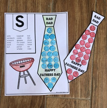 Load image into Gallery viewer, Father's Day Articulation Ties | Father's Day Speech Therapy