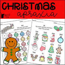 Load image into Gallery viewer, Christmas Apraxia Printables