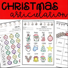 Load image into Gallery viewer, Christmas Articulation Activities ALL SOUNDS