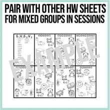 Load image into Gallery viewer, Apraxia Homework Color Sheets