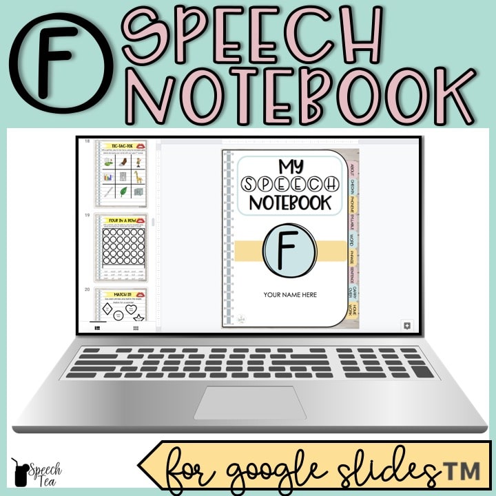 F Articulation Digital Interactive Notebook