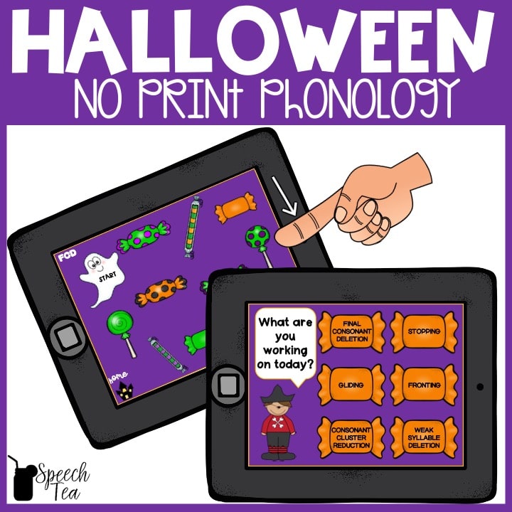 Halloween Phonological Processes No Print