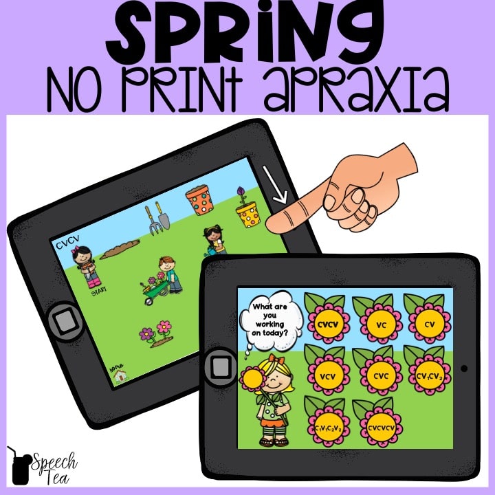 No Print Spring Apraxia