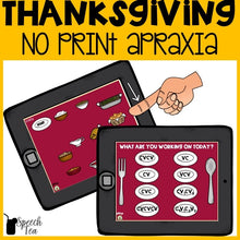 Load image into Gallery viewer, No Print Thanksgiving Apraxia