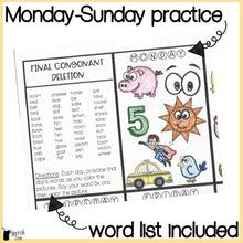 Load image into Gallery viewer, Phonological Processes Homework Color Sheets