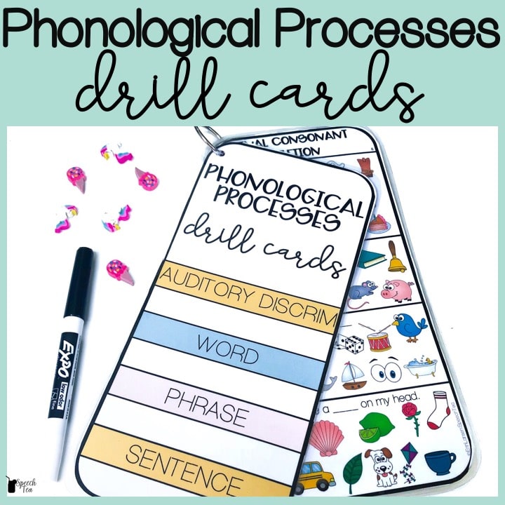 Phonological Processes Drill Cards