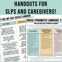 Load image into Gallery viewer, The Ultimate Toolkit of Speech Therapy Handouts GROWING Bundle