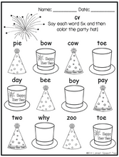 Load image into Gallery viewer, New Years Apraxia Printables