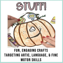 Load image into Gallery viewer, Halloween Speech Therapy Stuffer Craft Bundle