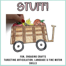 Load image into Gallery viewer, Fall Speech Therapy Stuffer Craft Bundle