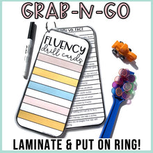 Load image into Gallery viewer, Fluency Drill Cards