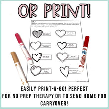 Load image into Gallery viewer, Valentines Day Language Stuffer Craft