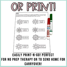 Load image into Gallery viewer, Christmas Language Stuffer Craft