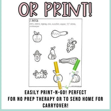 Load image into Gallery viewer, Thanksgiving Speech Therapy Stuffer Craft Bundle