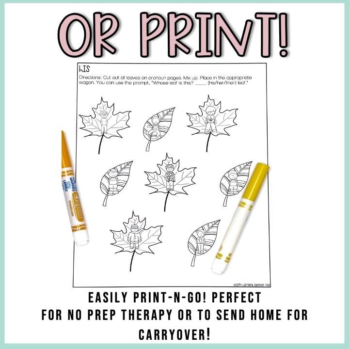 Fall Speech Therapy Stuffer Craft Bundle – SpeechTea