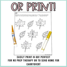 Load image into Gallery viewer, Fall Language Stuffer Craft