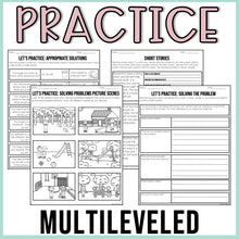Load image into Gallery viewer, Problem Solving Teach and Practice Unit for Social Language