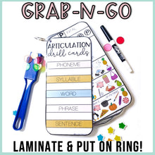 Load image into Gallery viewer, Articulation Drill Cards: Multi-leveled in All Positions