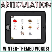 Load image into Gallery viewer, No Print Winter Speech Therapy Drill Cards