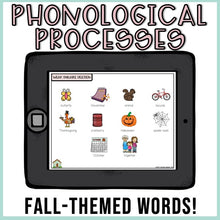 Load image into Gallery viewer, No Print Fall Speech Therapy Drill Cards