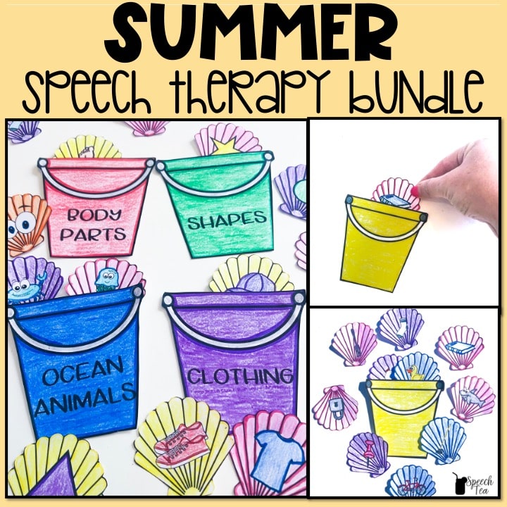 Summer Speech Therapy Stuffer Craft Bundle