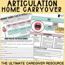 Load image into Gallery viewer, Articulation Handouts and Parent Carryover