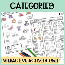 Load image into Gallery viewer, Categories Interactive Activity Unit for Speech Therapy