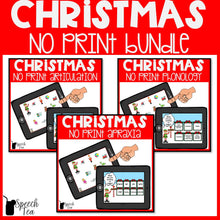Load image into Gallery viewer, Christmas Speech Therapy NO PRINT Bundle