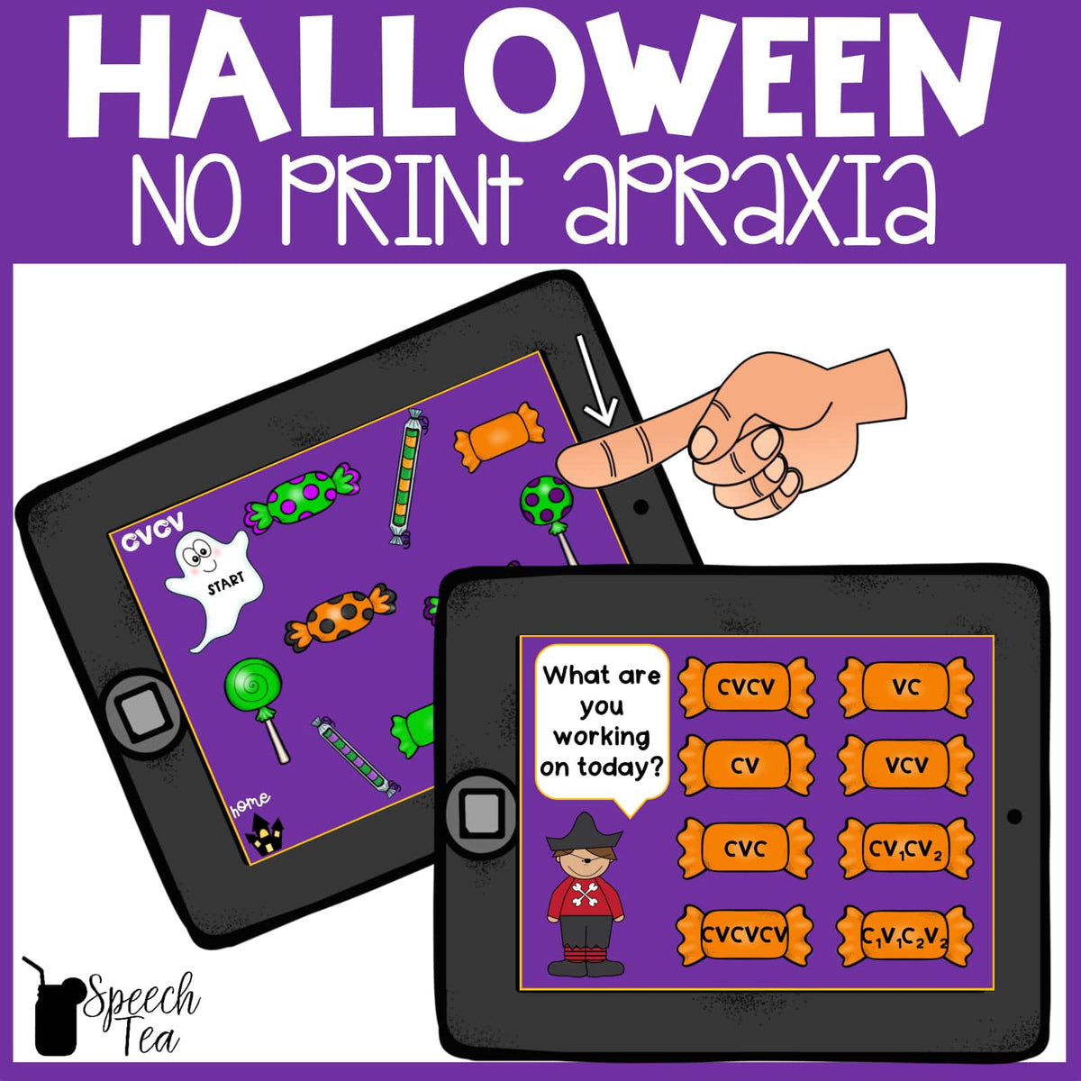 No Print Halloween Apraxia – SpeechTea