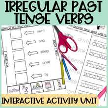 Load image into Gallery viewer, Irregular Past Tense Verbs Interactive Activity Unit for Speech Therapy