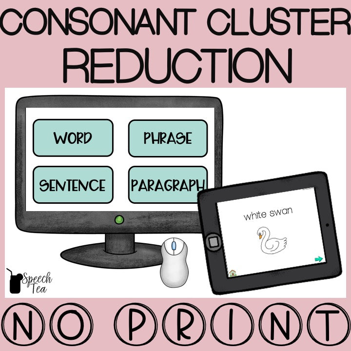 No Print Consonant Cluster Reduction