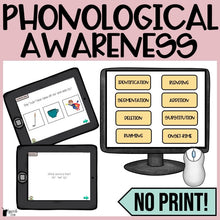 Load image into Gallery viewer, No Print Phonological Awareness Drill Cards