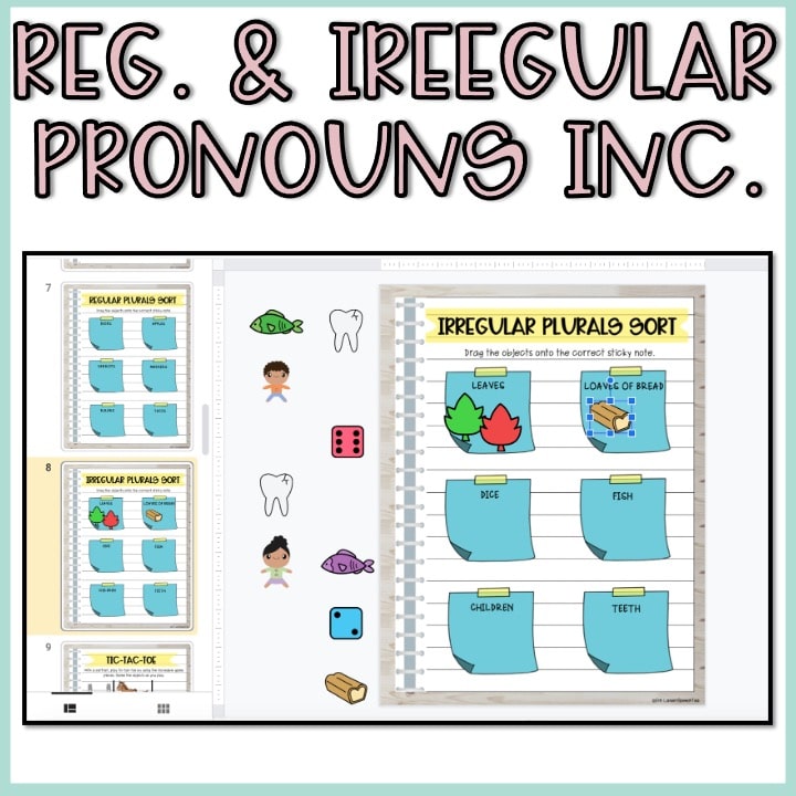 Plurals Digital Interactive Notebook