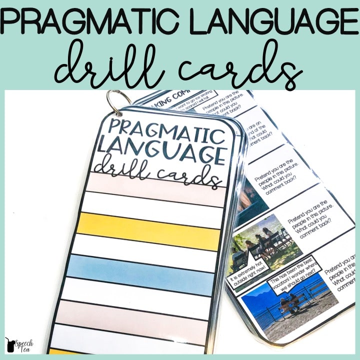 Pragmatic Language Drill Cards