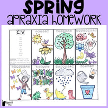 Load image into Gallery viewer, Apraxia Homework Bundle: Seasons and Holidays