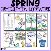 Load image into Gallery viewer, Articulation Homework Bundle