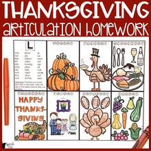 Load image into Gallery viewer, Articulation Homework Bundle