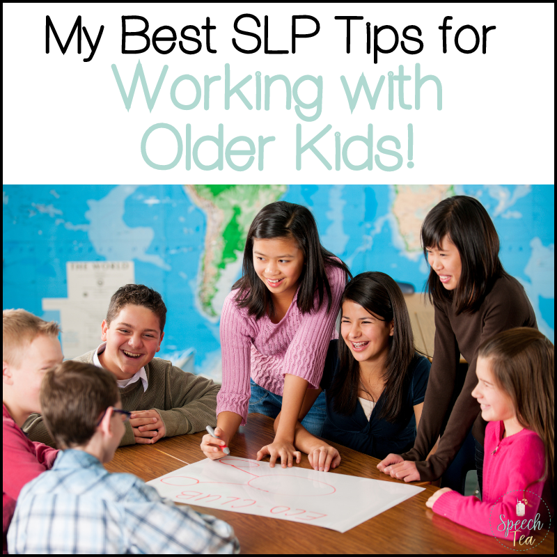 My Best SLP Tips for Working with Older Kids!