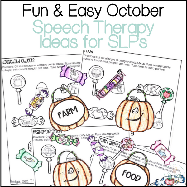 Fun & Easy October Speech Therapy Ideas for SLPs