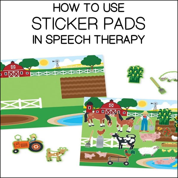 How To Use Reusable Sticker Pads in Speech Therapy