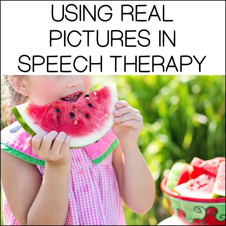 using real pictures in speech therapy