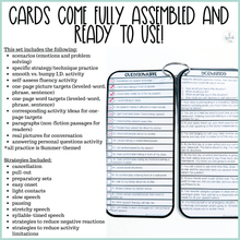 Load image into Gallery viewer, PHYSICAL Fluency Drill Card Activities for Speech Therapy
